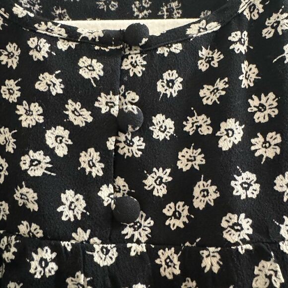 🌞 Madewell Shirred Easy Dress in Woodcut Flowers - Picture 7 of 8